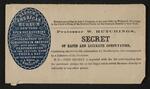Advertisement: "Professor W. Hutchings Secret of Rapid and Accurate Computation" (envelope, front)
