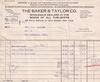 Invoice from The Baker & Taylor Co. 1925.