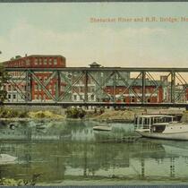 Shetucket River And Railroad Bridge, Norwich