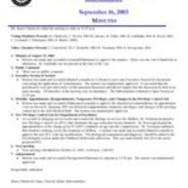 2003-09-16 Meeting Minutes