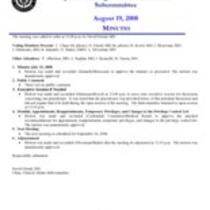 2008-08-19 Meeting Minutes