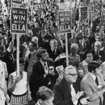Ella Grasso's supporters at State Democratic Convention, Hartford (Conn.), July 1974